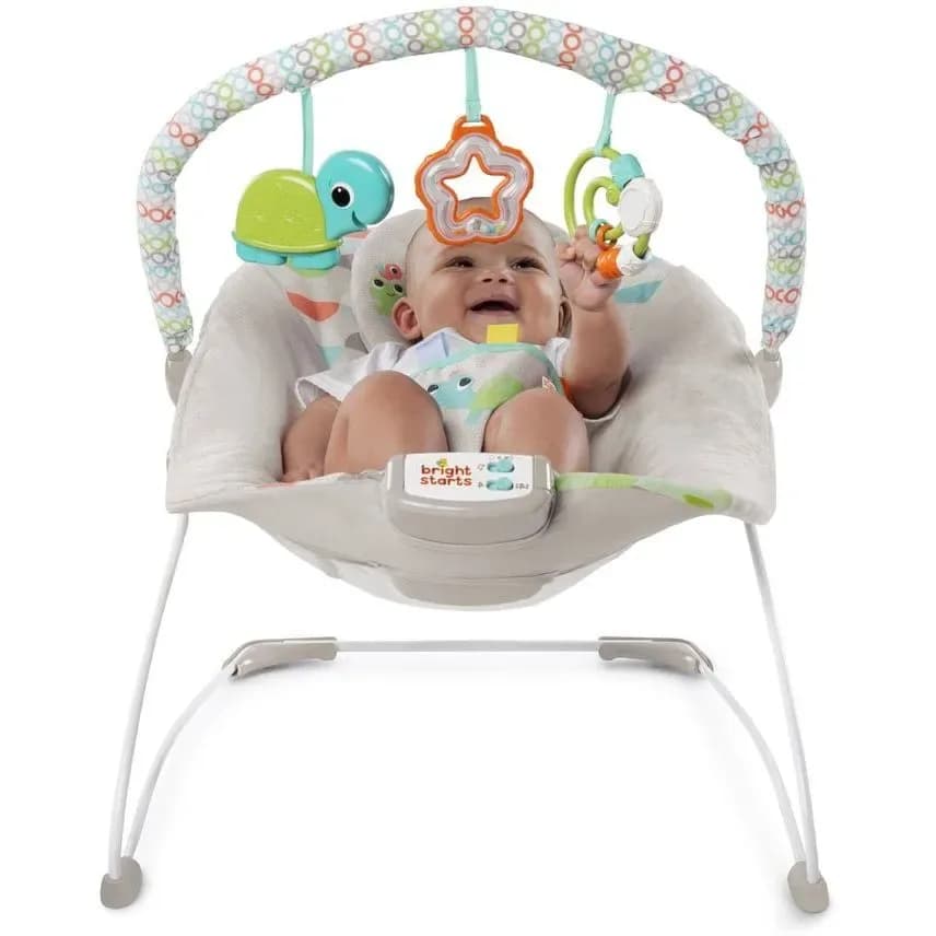 Крісло-шезлонг Bright Starts Happy Safari Bouncer 11508 фото 2