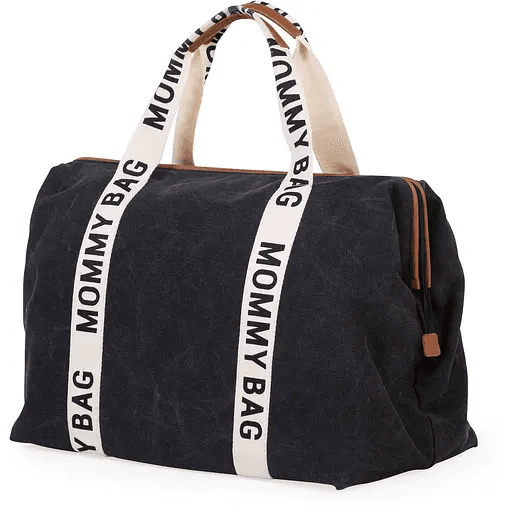 Сумка для мами Childhome Signature canvas black CWMBBSCBL