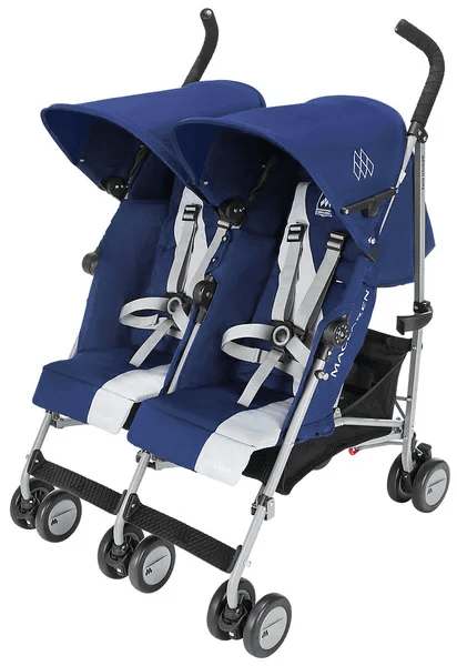 Коляска прогулянкова для двійні Maclaren Twin Triumph Blue/Silver WM1Y120042