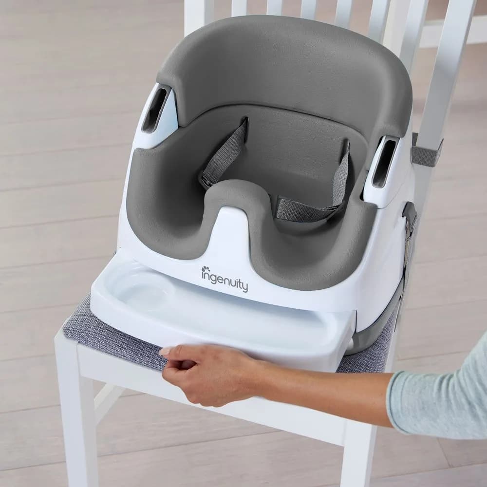 Стільчик-бустер для годування 2в1 Ingenuity Baby Base 11576 Slate фото 3