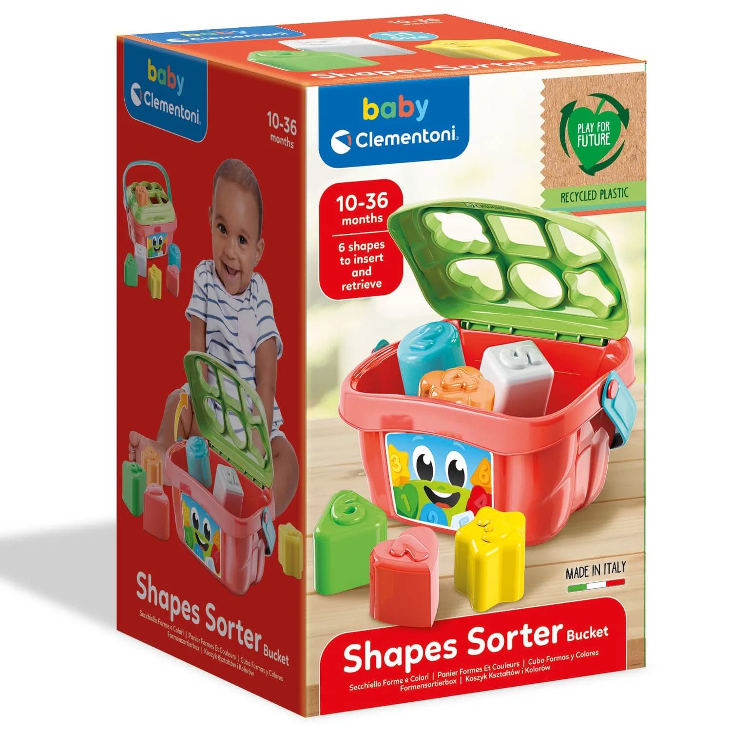 Сортер Clementoni Shapes Sorter Bucket 17106 фото 8