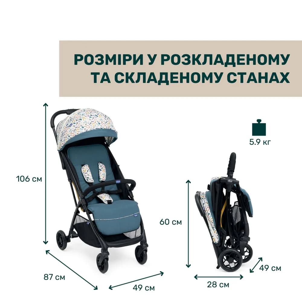 Коляска прогулянкова Chicco Glee Stroller 87068.78 фото 6