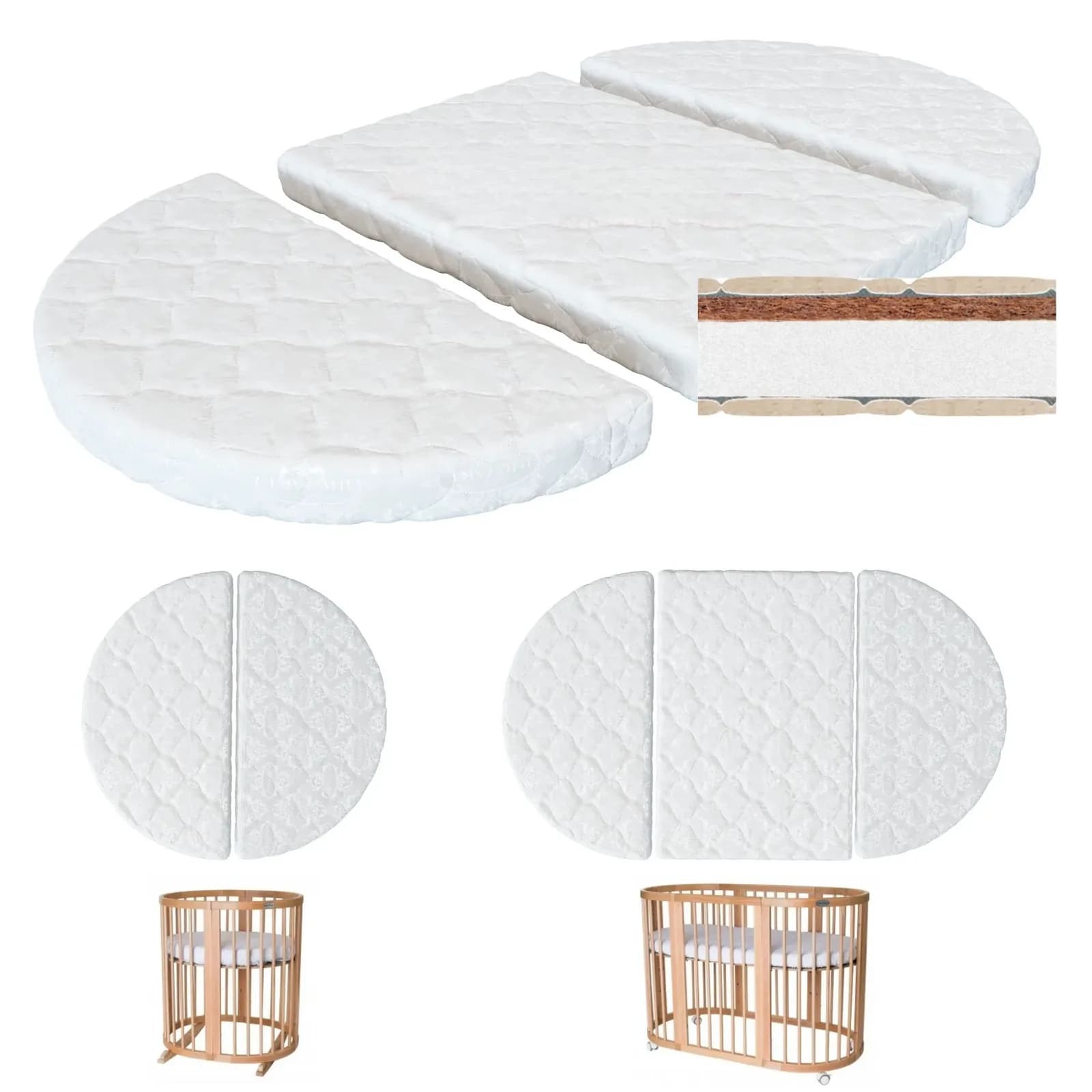 Матрац-трансформер IngVart Smart bed Round 72х72/120см 721525 фото 2