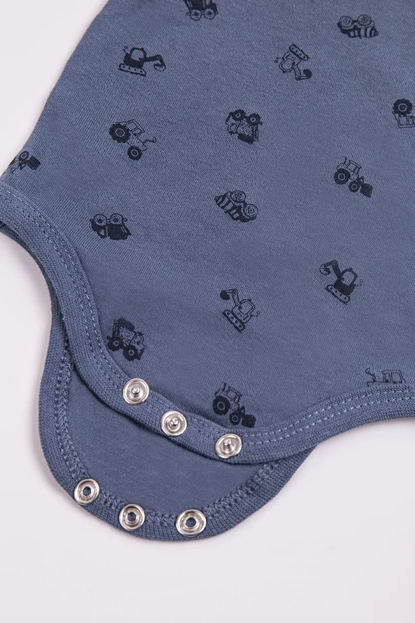 Боді для новонароджених PIPPI 3820 -синій фото 4