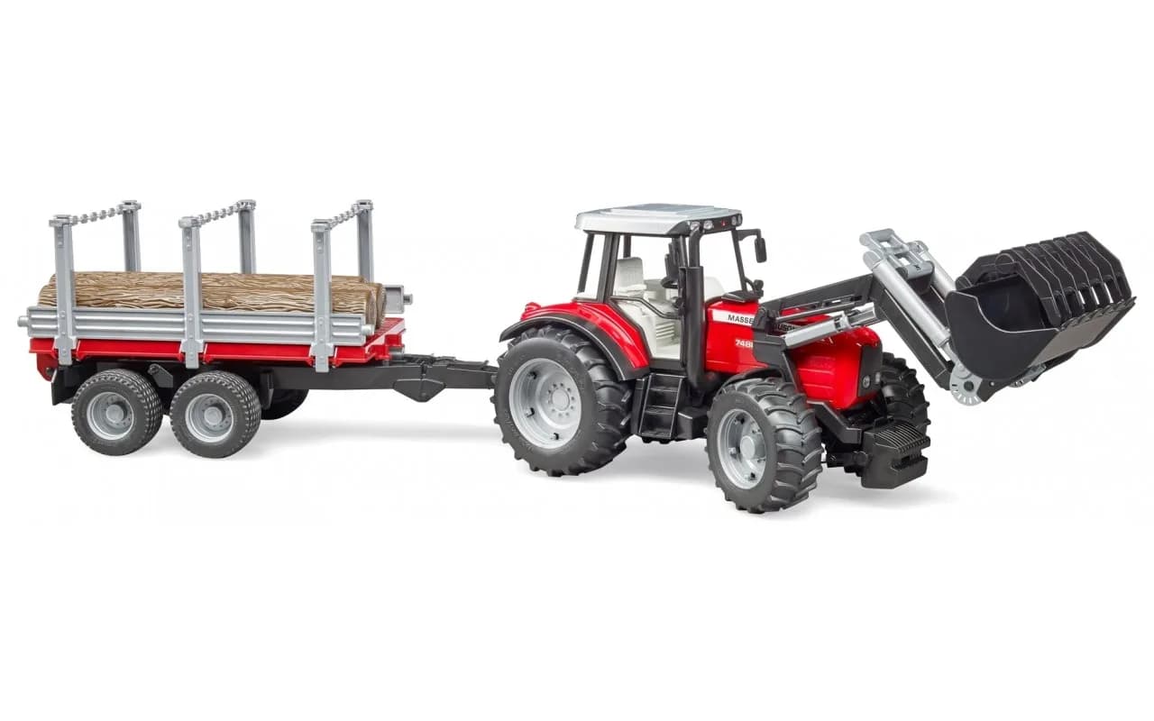Трактор Massey Ferguson з причіпом Bruder 02046 фото 3