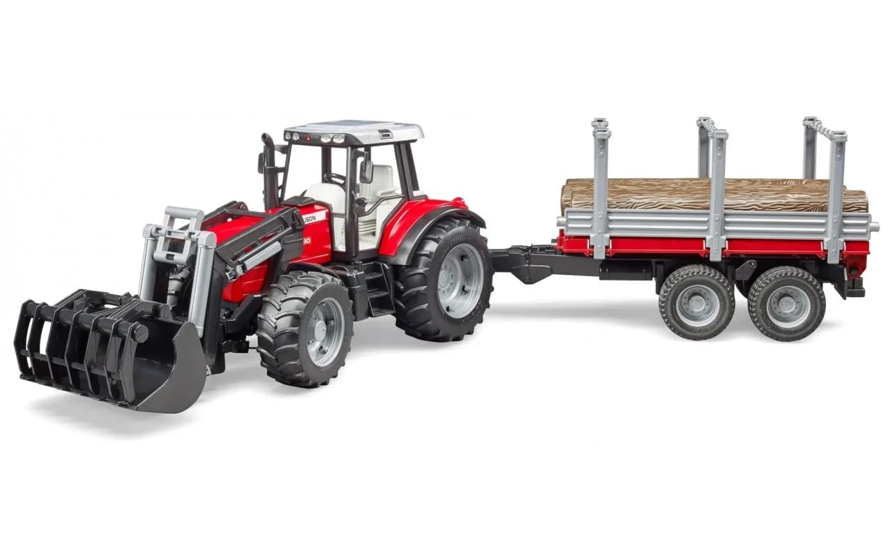 Трактор Massey Ferguson з причіпом Bruder 02046 фото 5