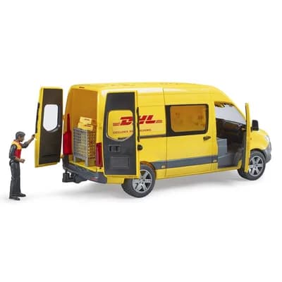 Автомобіль MB Sprinter кур'єр DHL з фігуркою Bruder 02671 фото 4