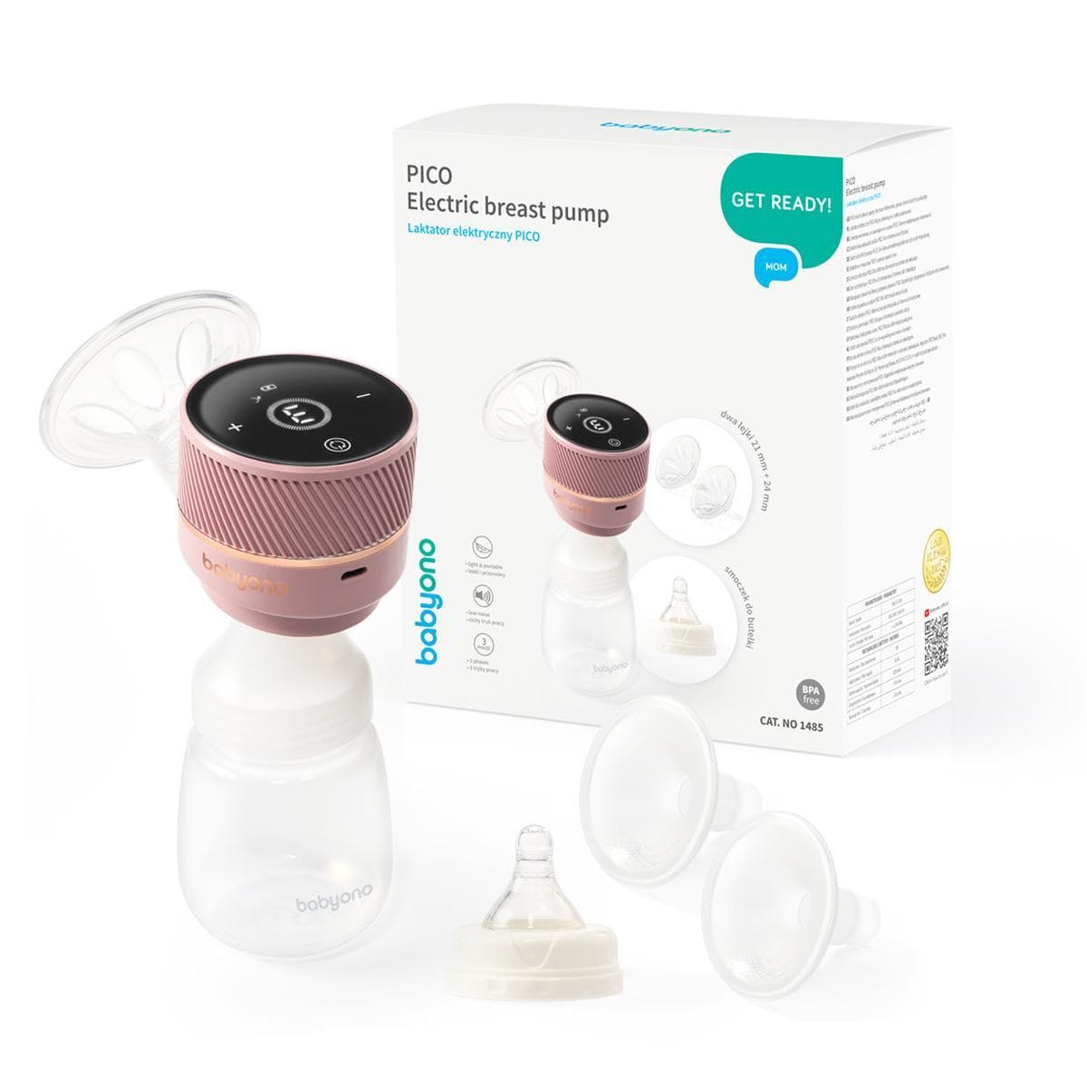 Молоковідсмоктувач електричний BabyOno Pico 1485