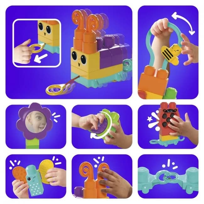 Конструктор MEGA BLOKS Гусениця 30дет HKN44 фото 4