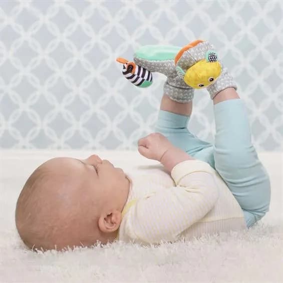 Брязкальця-шкарпетки Infantino Зебра та тигр 206893I фото 2