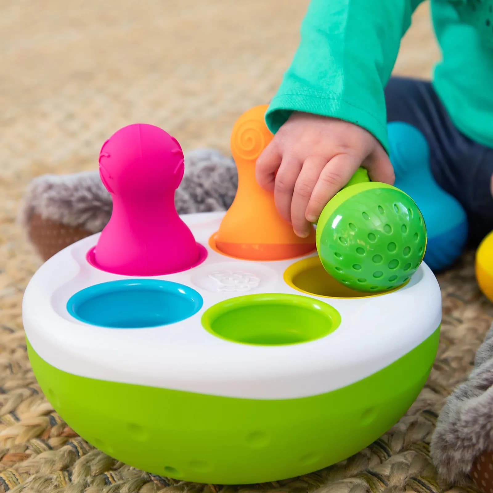 Сортер-балансир Неваляшки Fat Brain Toys Spinny Pins F248ML фото 5