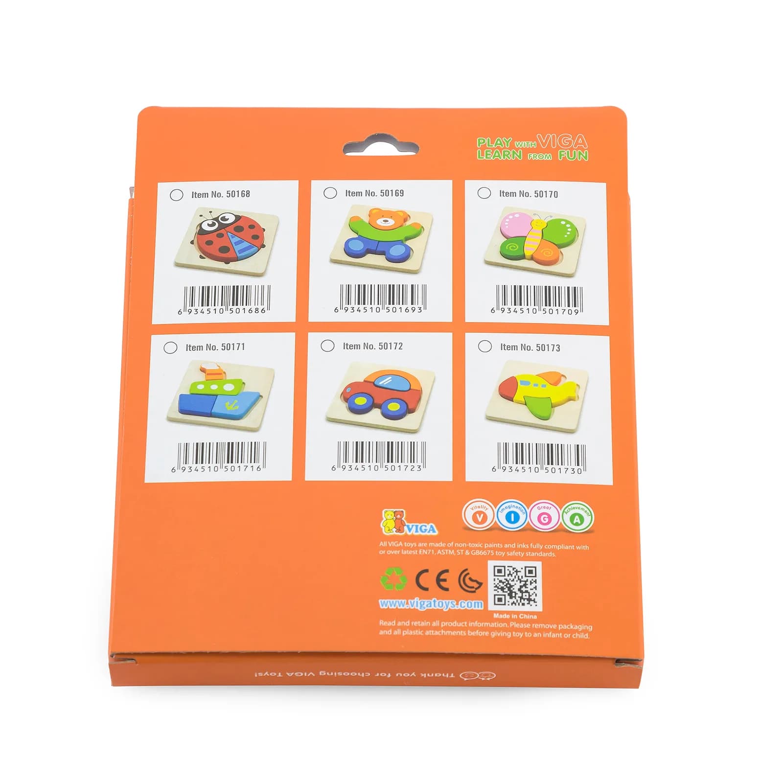 Пазл дерев'яний Viga Toys Літак 50173 фото 2
