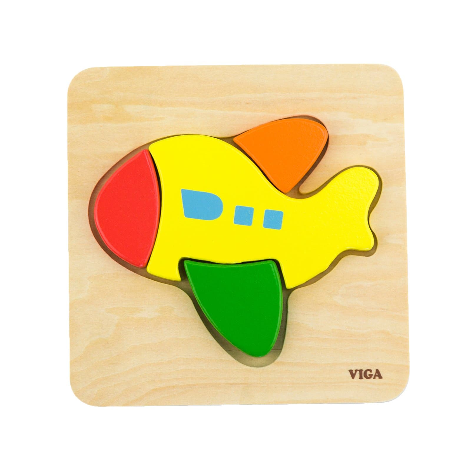 Пазл дерев'яний Viga Toys Літак 50173