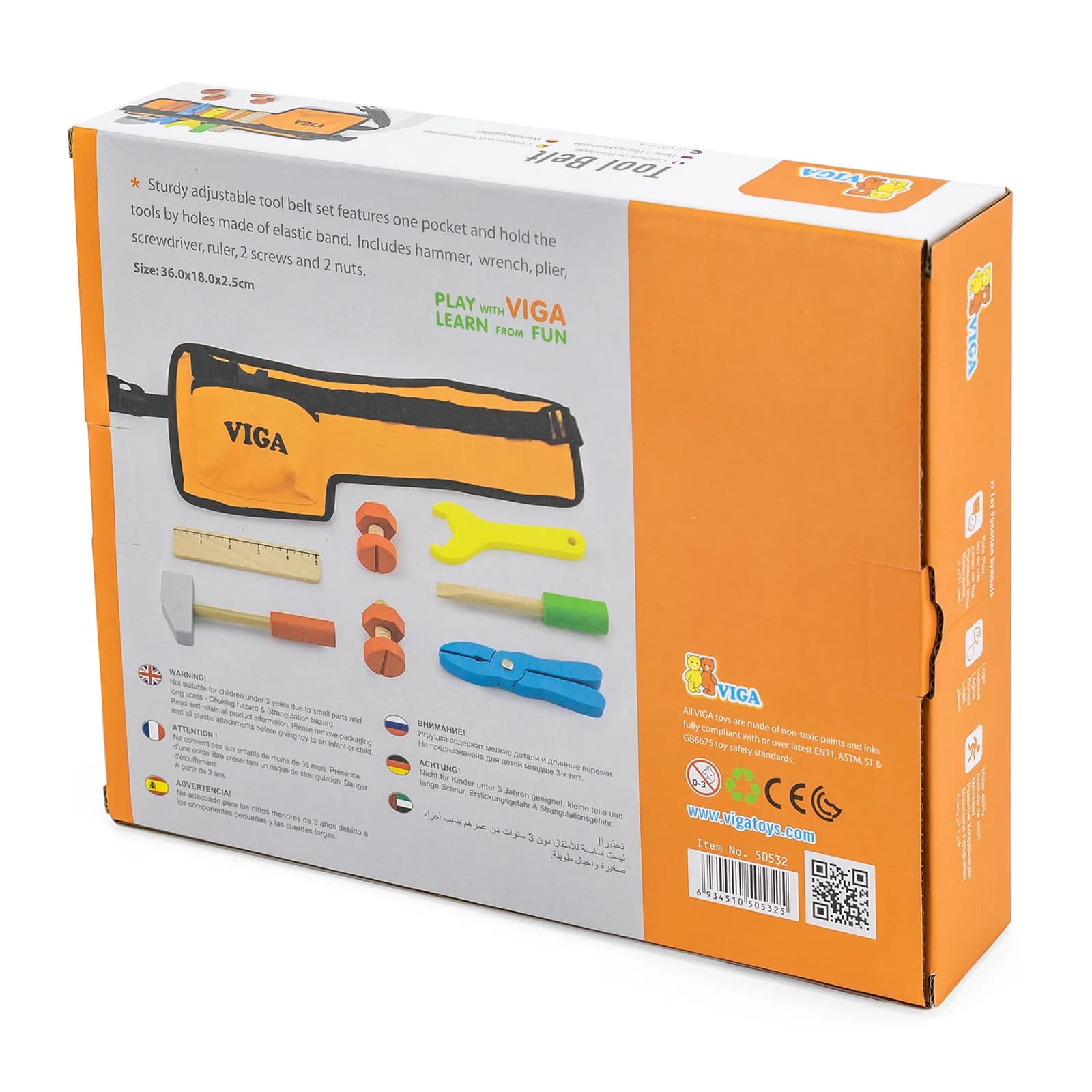 Набір ігровий Viga Toys Пояс з інструментами 50532 фото 4