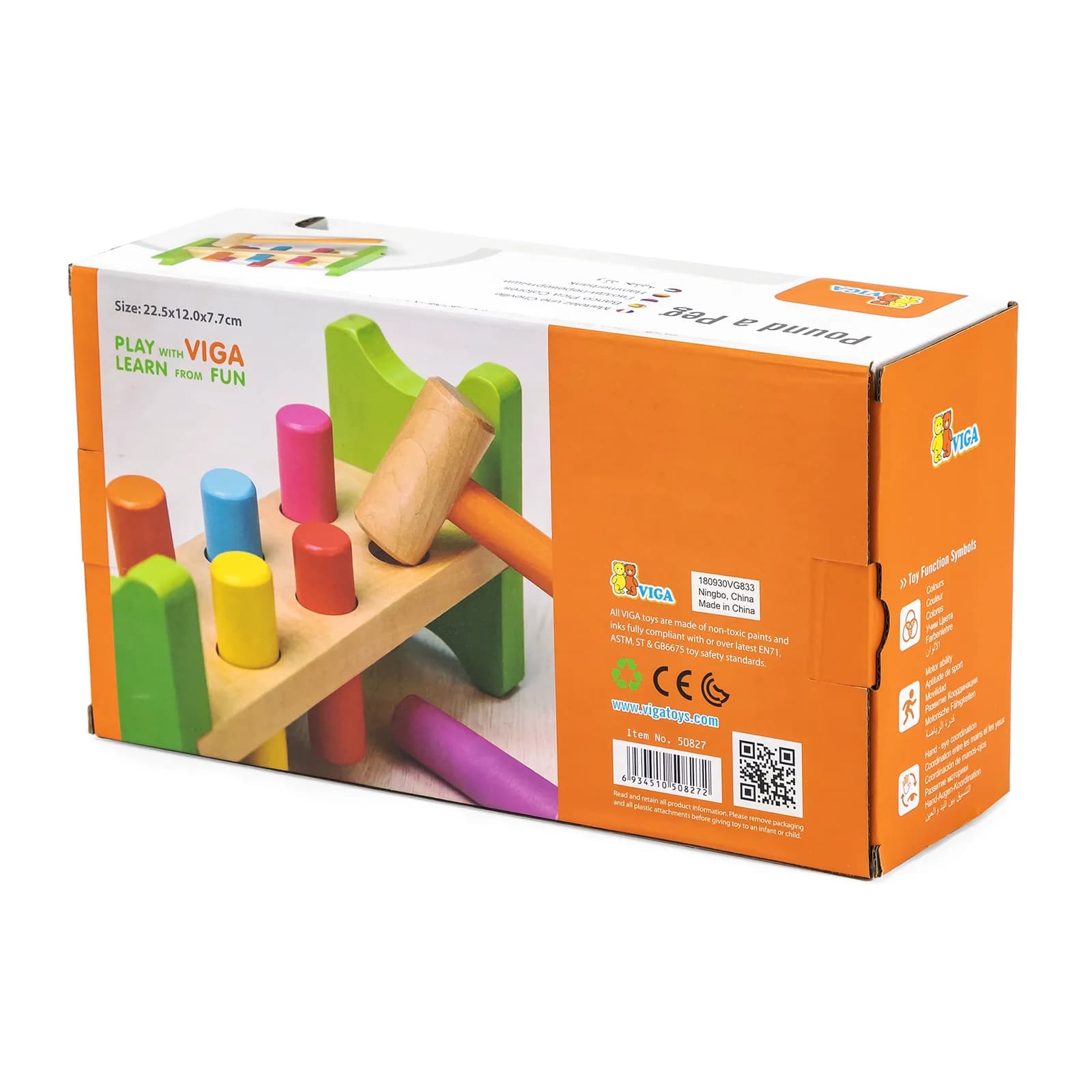 Стукалка дерев'яна Viga Toys Забий цвяшок 50827 фото 3 Стукалка дерев'яна Viga Toys Забий цвяшок 50827 фото 3