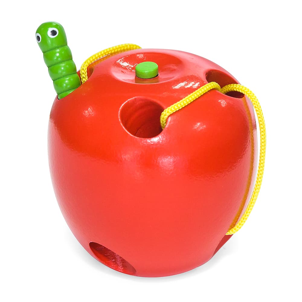 Шнурівка дерев'яна Viga Toys Яблучко 56276