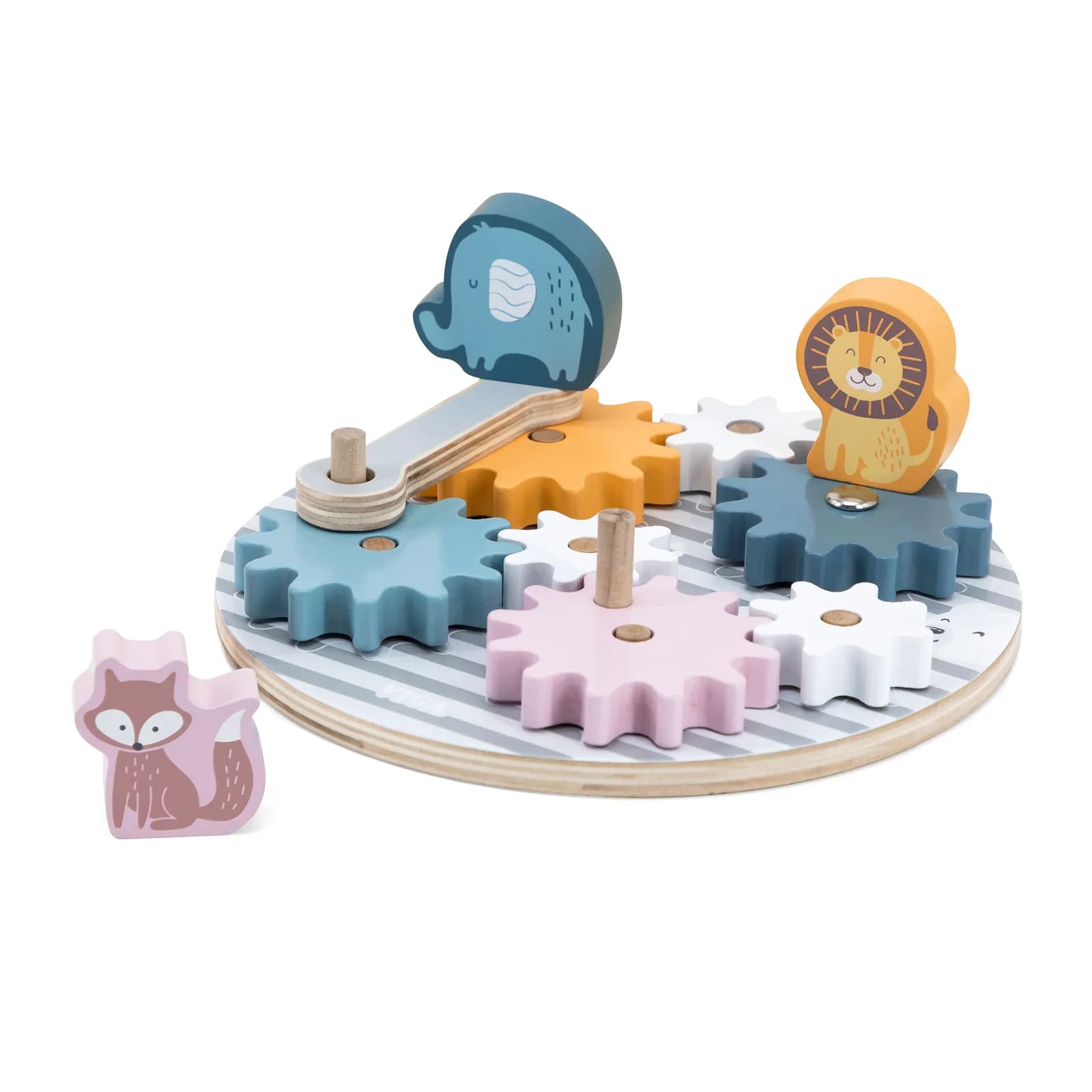 Іграшка розвиваюча Viga Toys Шестерні зі звірятами 44006 фото 6
