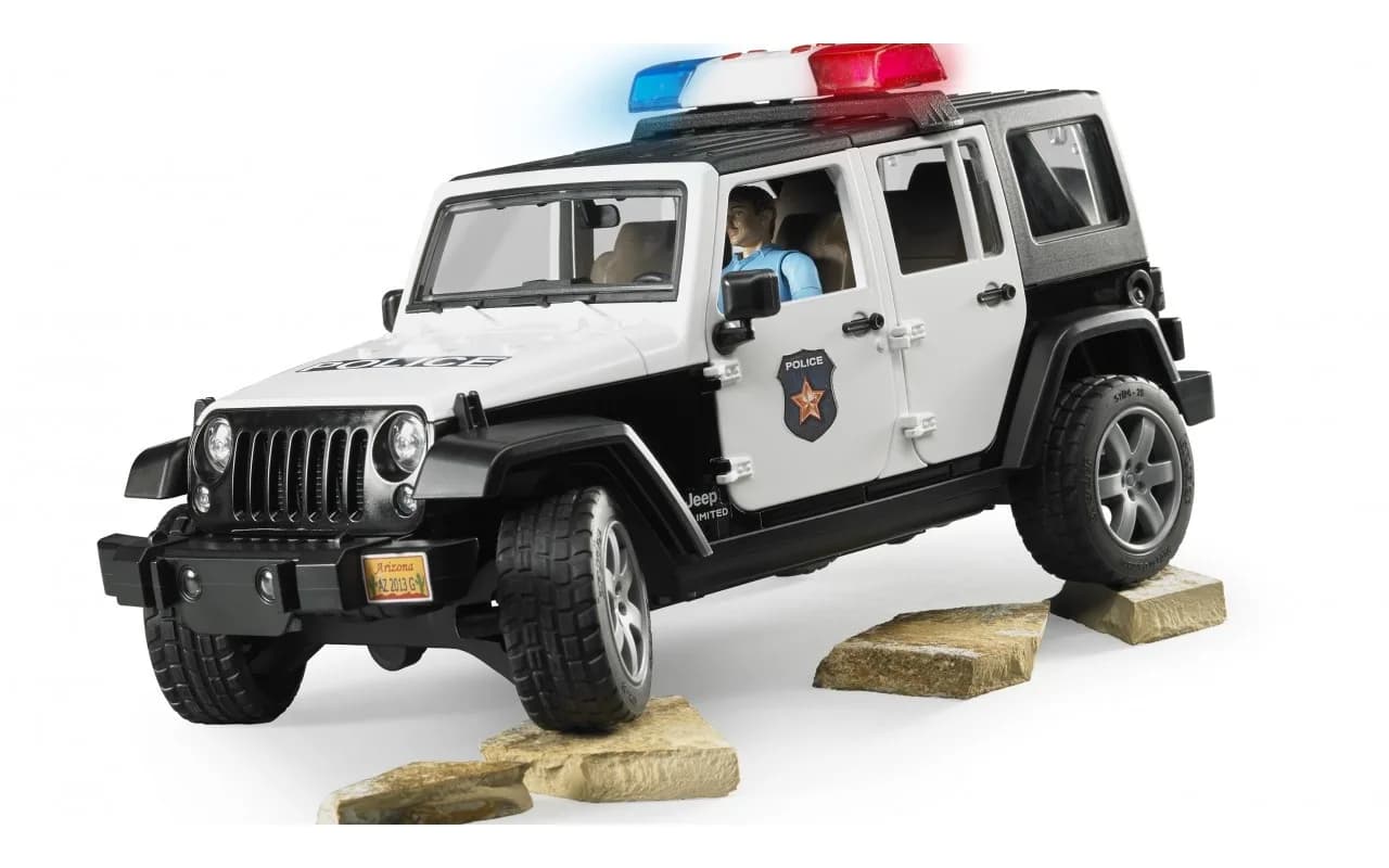 Джип Поліція Wrangler Unlimited Rubicon з фігуркою поліцейського Bruder 02526 фото 2 Джип Поліція Wrangler Unlimited Rubicon з фігуркою поліцейського Bruder 02526 фото 2