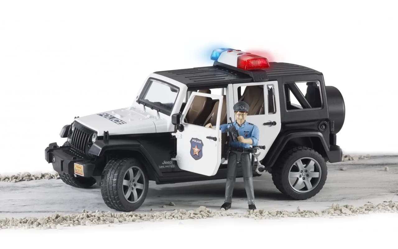 Джип Поліція Wrangler Unlimited Rubicon з фігуркою поліцейського Bruder 02526 фото 6 Джип Поліція Wrangler Unlimited Rubicon з фігуркою поліцейського Bruder 02526 фото 6
