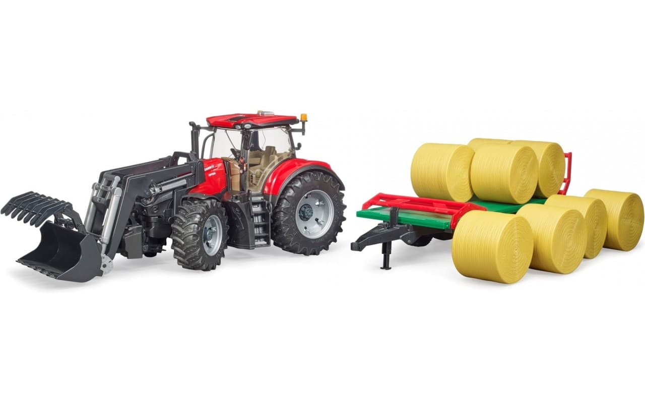 Трактор Case IH Optum 300CVX з причепом для тюків Bruder 03198