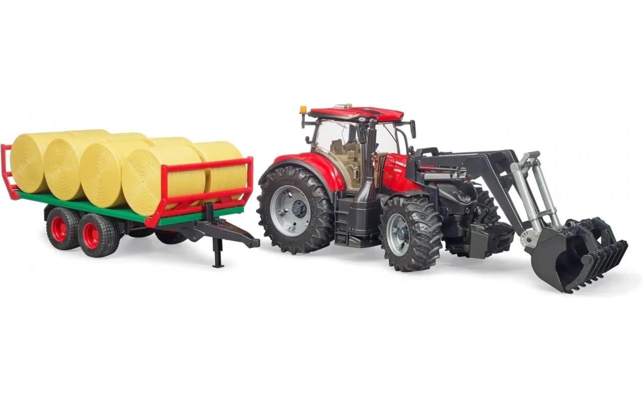 Трактор Case IH Optum 300CVX з причепом для тюків Bruder 03198 фото 3