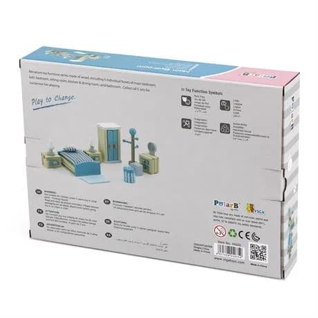 Меблі для ляльок дерев'яні Viga Toys Спальня 44035 фото 2 Меблі для ляльок дерев'яні Viga Toys Спальня 44035 фото 2