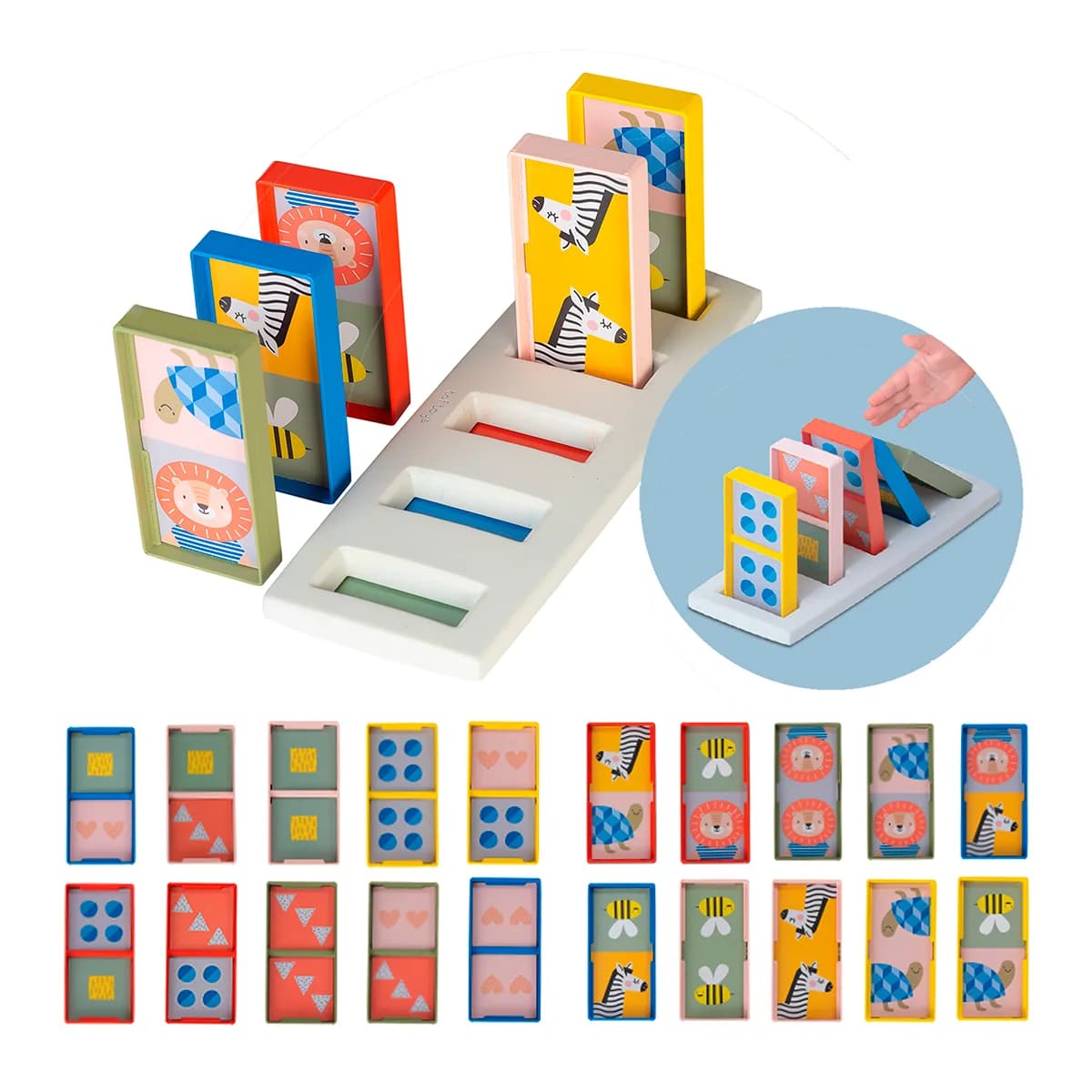 Розвиваюча гра Taf Toys Моє перше доміно Савана 12865 фото 2