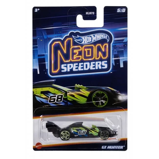Машина тематична Hot Wheels Неонові перегонові HLH72 фото 7 Машина тематична Hot Wheels Неонові перегонові HLH72 фото 7