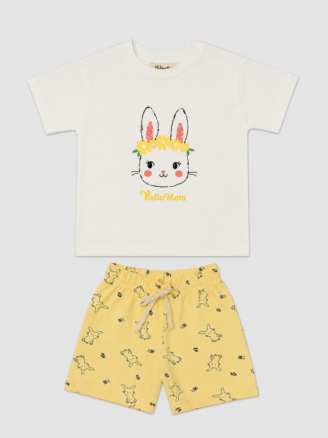Комплект футболка та шорти для дівчинки Liliboom kids з кроликом