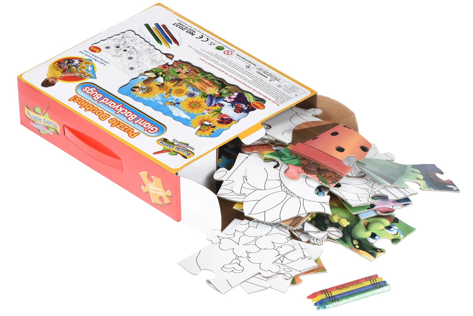 Пазл-розмальовка Same Toy Жуки на задньому дворі 2032Ut фото 2