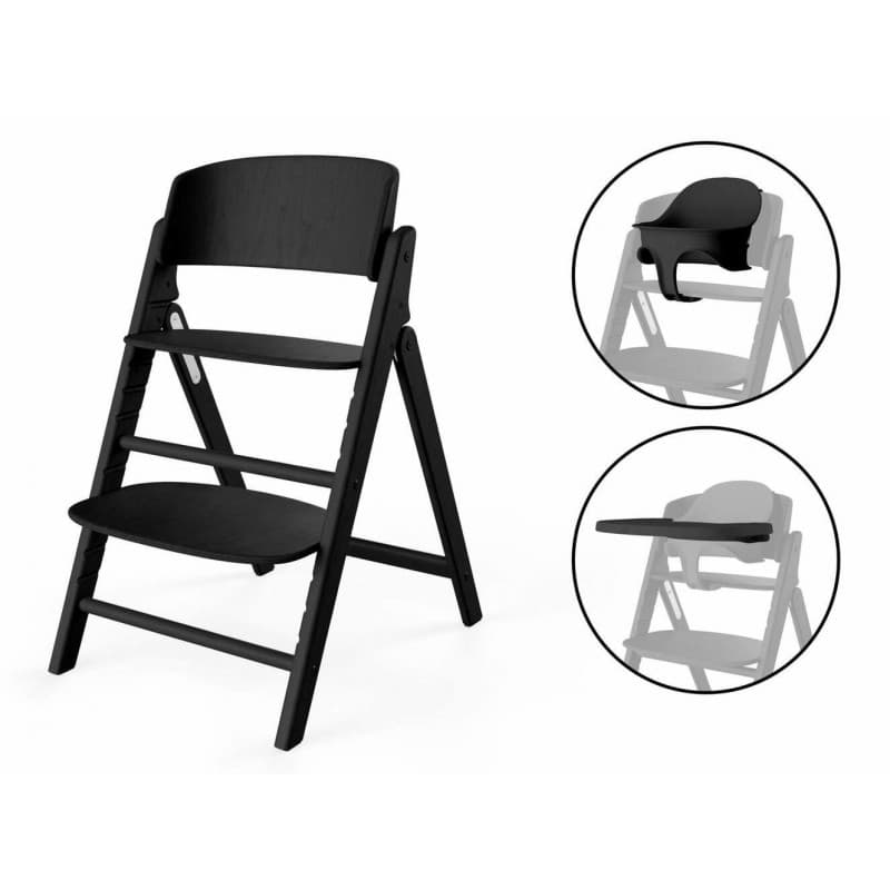 Стільчик для годування Cybex Click&Fold 3в1 524000797 Stunning Black