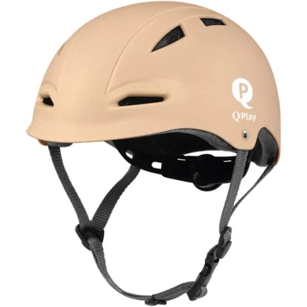Велосипедний шолом Qplay розмір М (52-58 см), бежевий HM-01HelmetMBeige