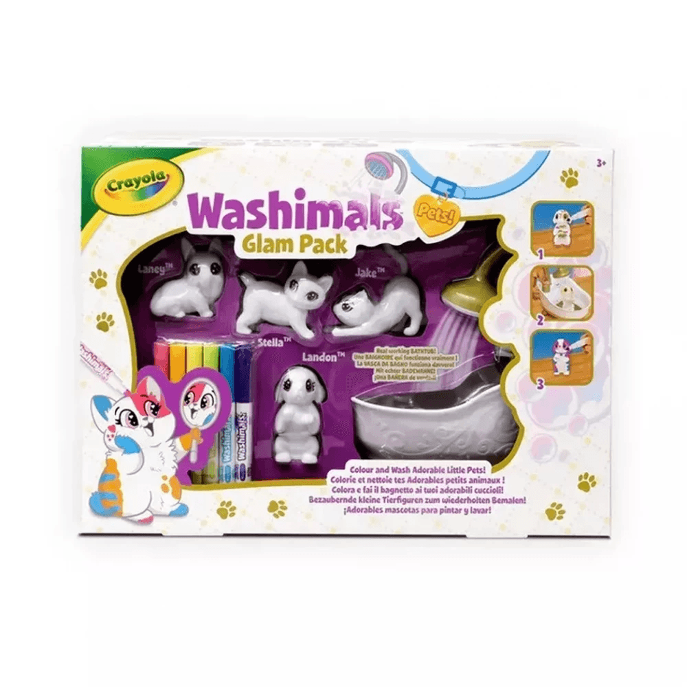 Набір для творчості Crayola Washimals Гламурні улюбленці з ванною 74-7453