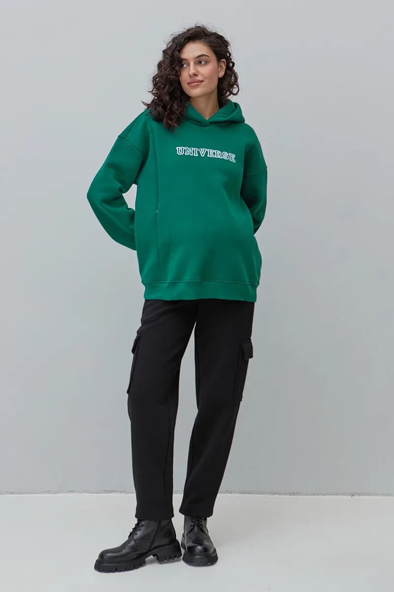 Штани для вагітних S-XL Юла мама KIRSTEN TR-43.121 -чорний фото 4