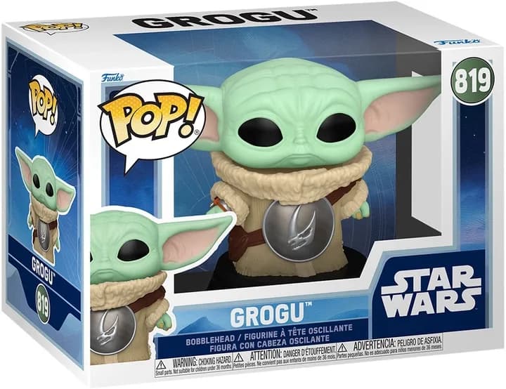 Ігрова фігурка FUNKO POP! cерії Мандалорець - Ґроґу з бронею Брудорога 90447 фото 2