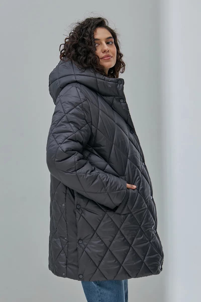 Куртка для вагітних S-XL Юла мама AKARI OW-43.021 -сірий фото 5