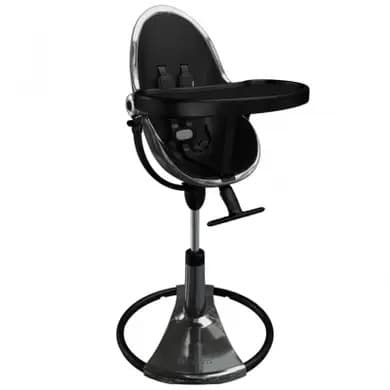Стільчик для годування Bloom Fresco Titanium + набiр вкладишiв Bloom Fresco midnight black E10535-T-11-E10516-MBL