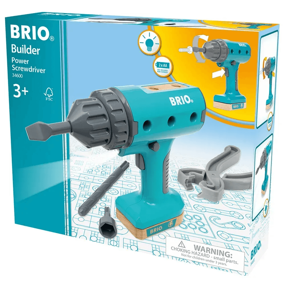 Шуруповерт на батарейках BRIO Builder 34600
