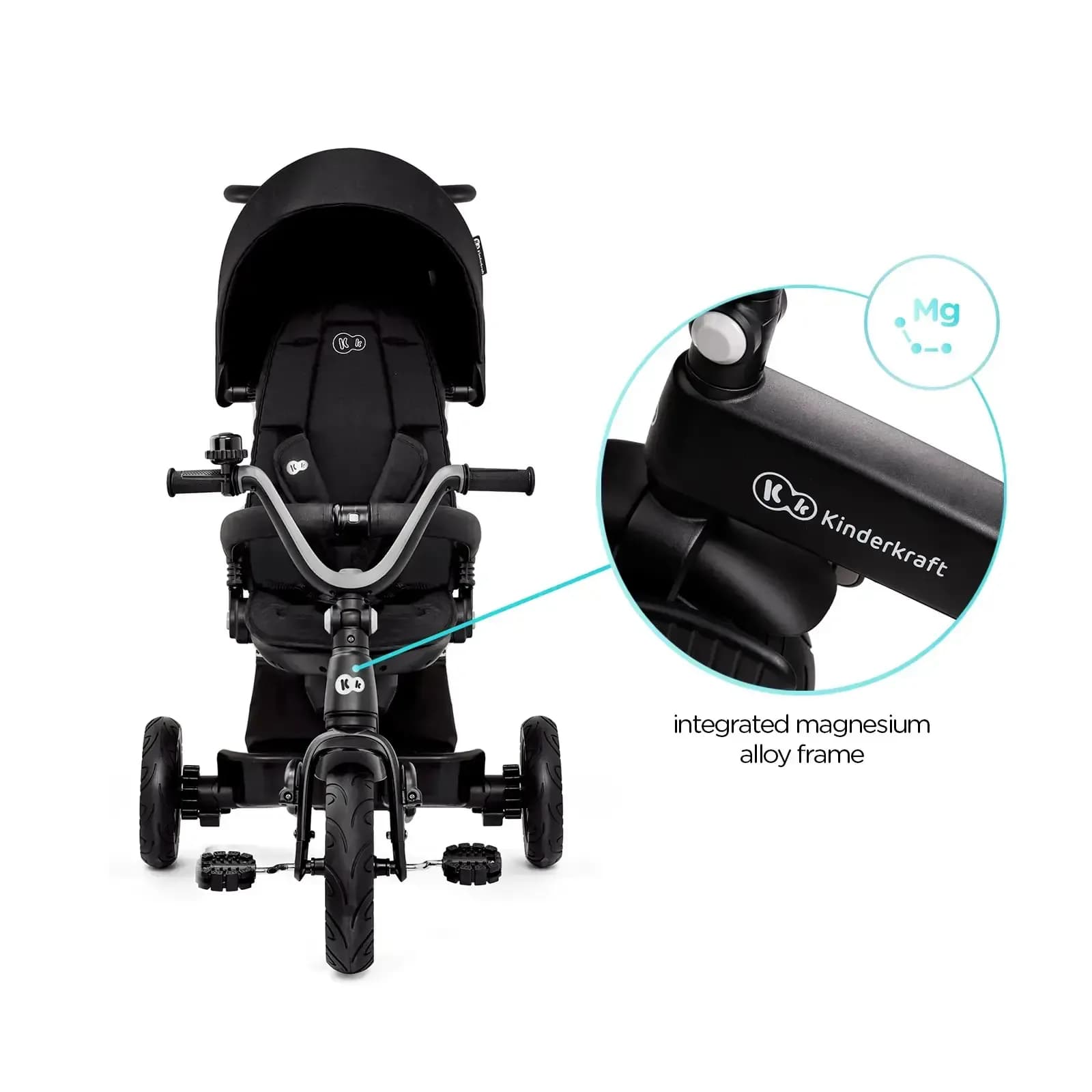 Велосипед 3-х колісний Kinderkraft Easytwist KREASY00BLK0000 Black фото 7