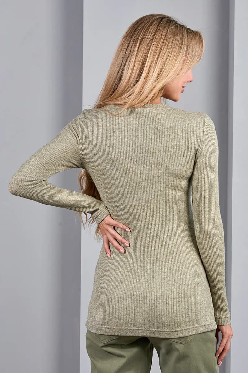 Джемпер для вагітних і годування S-XL Юла мама MELANIA BL-34.021 -зелений фото 5