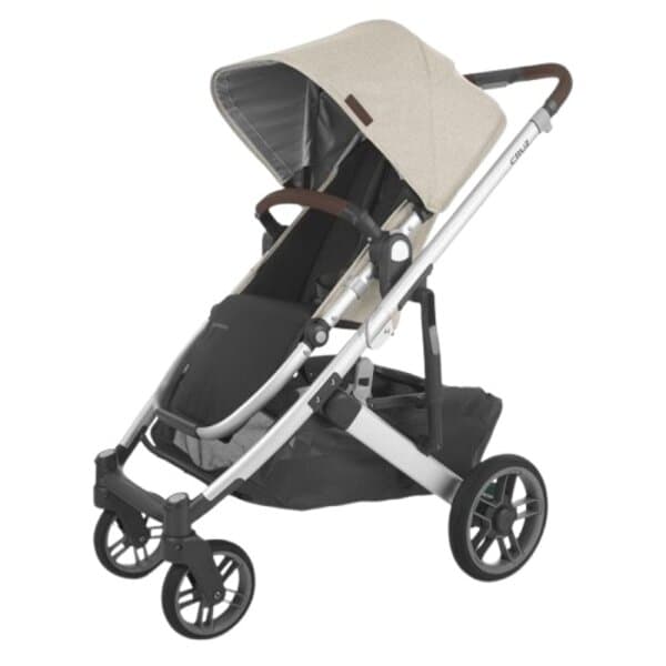 Коляска прогулянкова Uppababy Cruz V2 Declan Oat Melange/Silver frame/Chestnut leather 0420-CRZ-EU- DCL