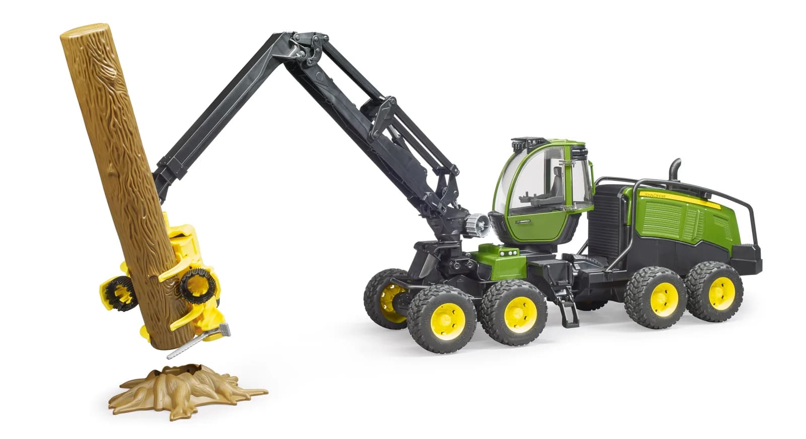 Харвестер John Deere 1270G з 1 колодою 1:16 Bruder 02135 фото 4