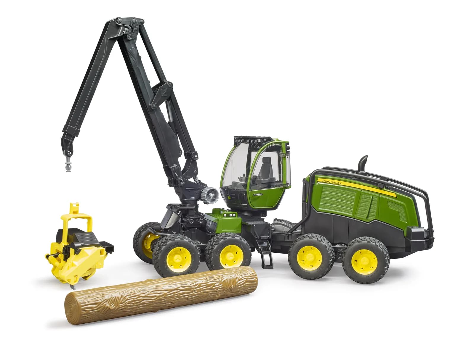 Харвестер John Deere 1270G з 1 колодою 1:16 Bruder 02135 фото 3