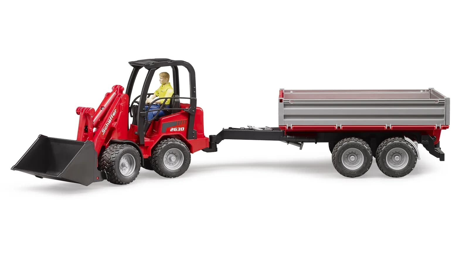 Міні-навантажувач Schaffer Compact 2630 з фігуркою та аксесуарами 1:16 Bruder 02191 фото 7
