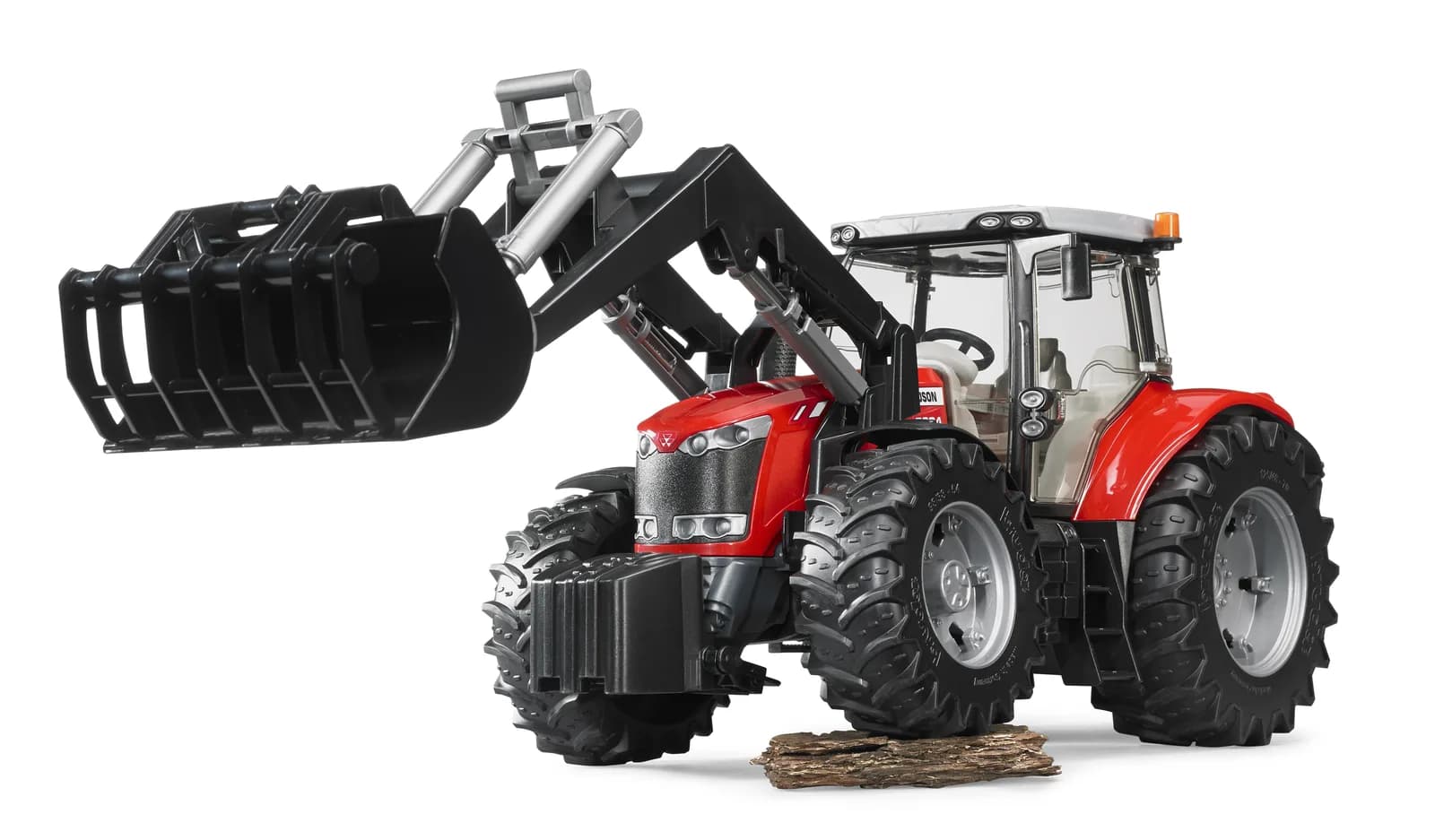 Трактор Massey Ferguson 7624 з переднім наватажувачем 1:16 Bruder 03047 фото 3