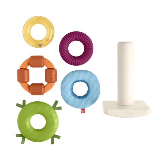 Пірамідка Fisher-price Розвиток сенсорики HXK47 фото 3 Пірамідка Fisher-price Розвиток сенсорики HXK47 фото 3