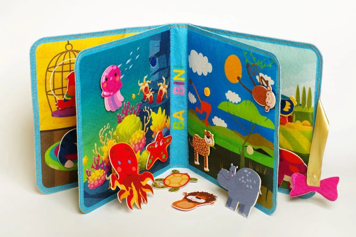 Книга м'яка фетрова Книжковий хмарочос Хто де живе? 403976 фото 4