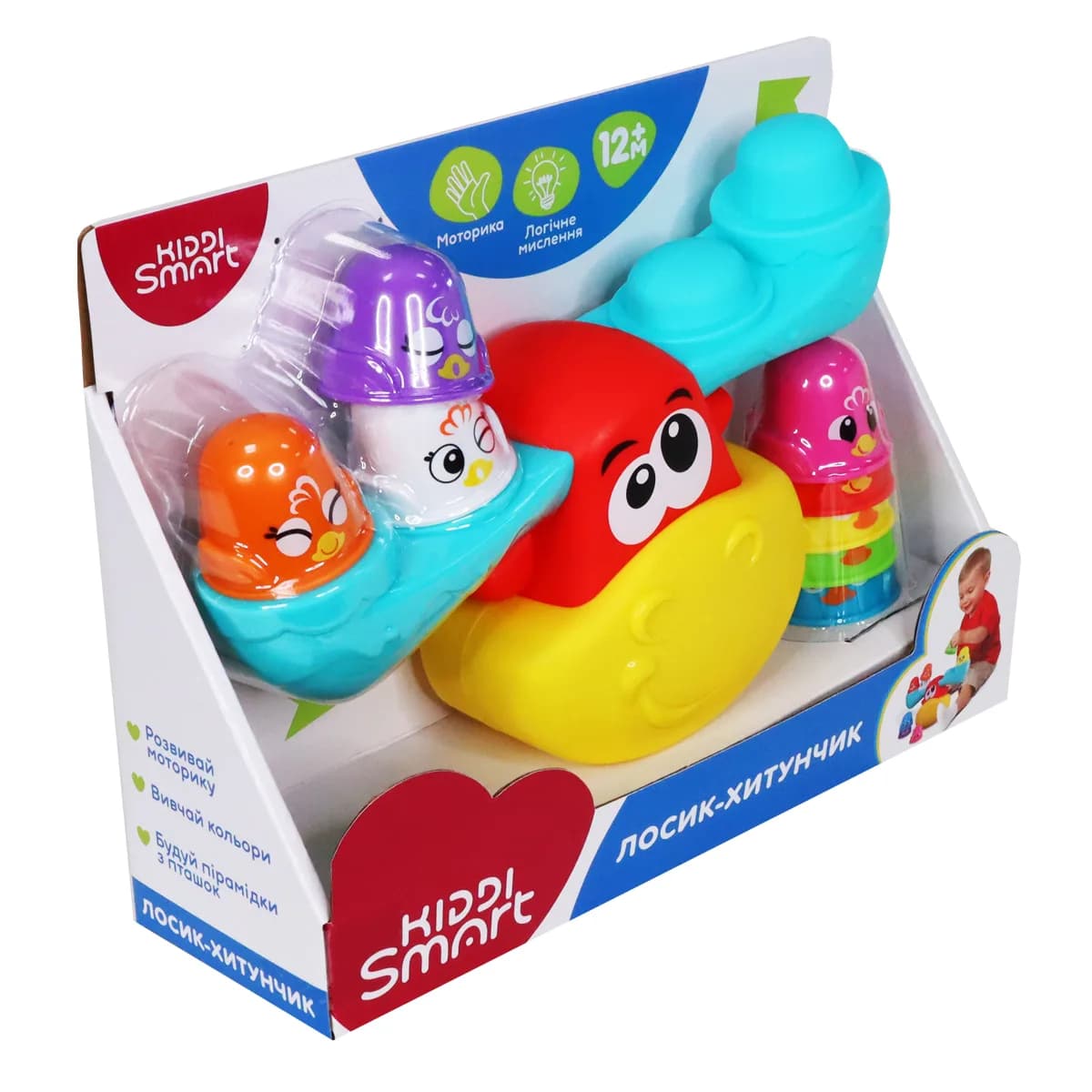 Іграшка розвиваюча Kiddi Smart Лосик-хитунчик 4553-KS фото 6