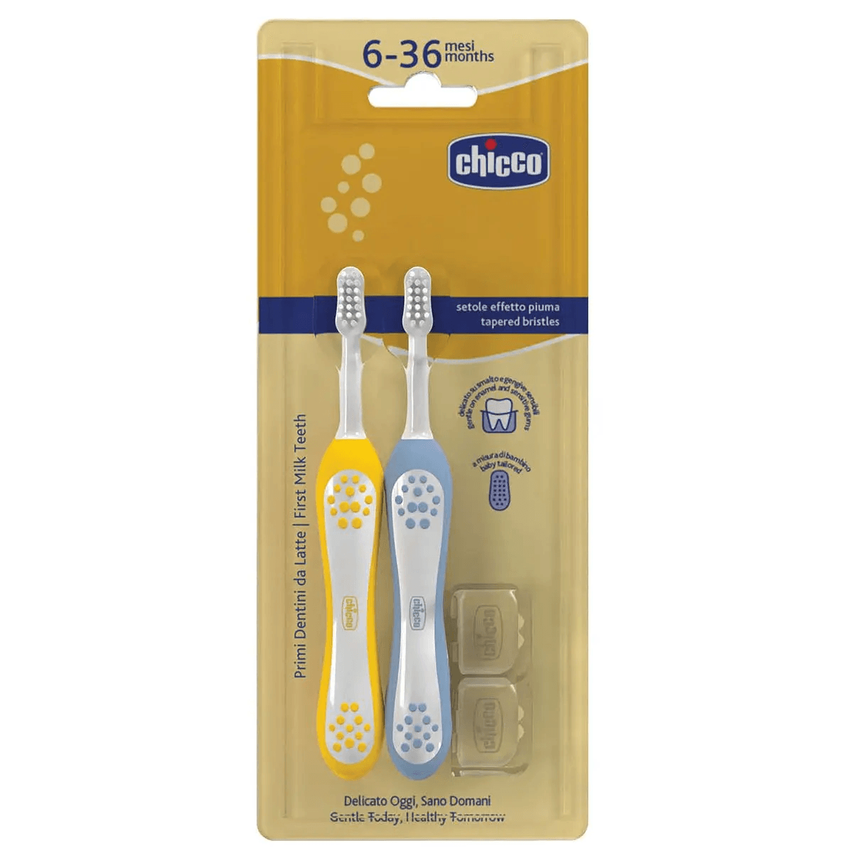 Щітки зубні Chicco 6-36м 2шт 12082.11
