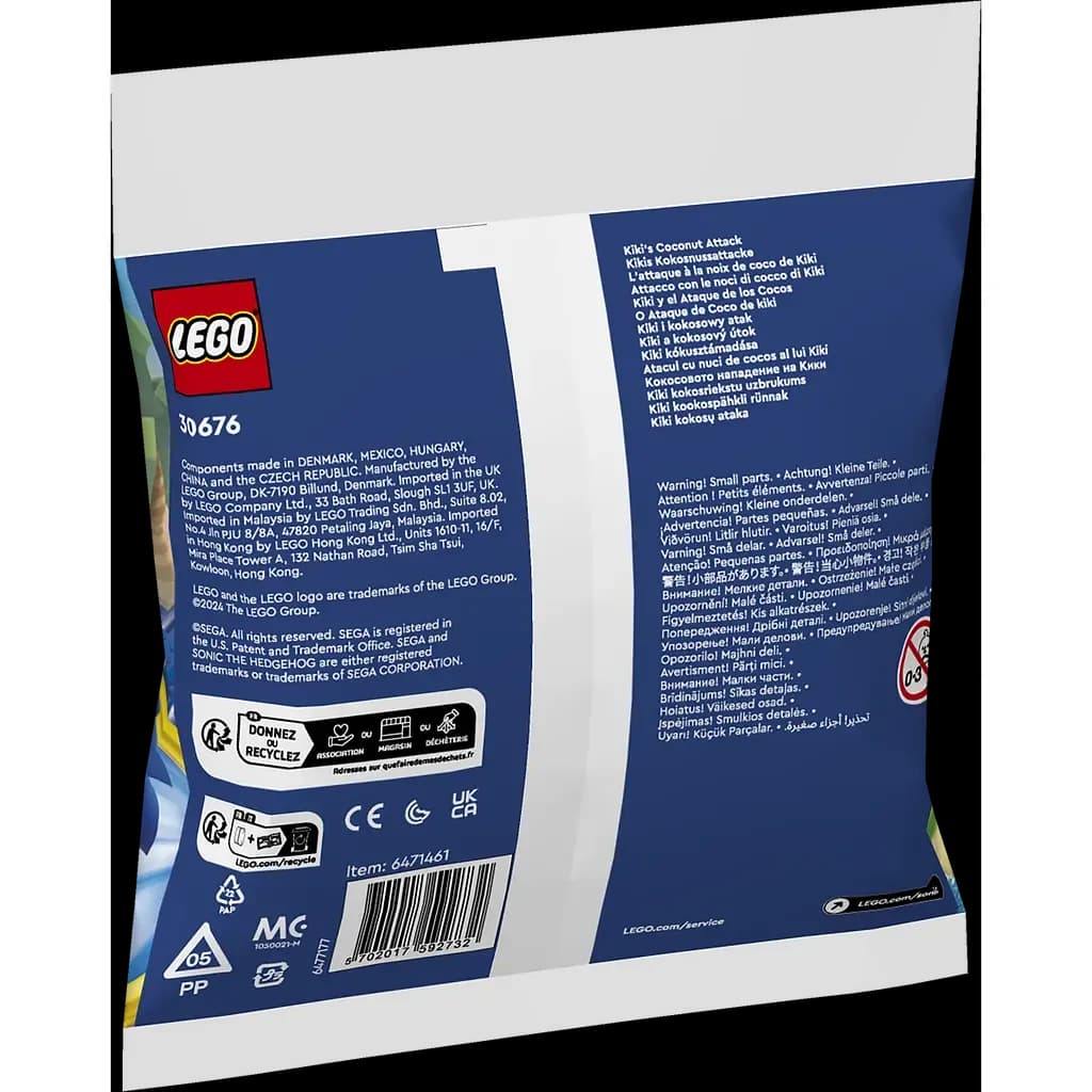 Конструктор Lego Sonic Кокосова атака Кікі 42дет 30676 фото 3